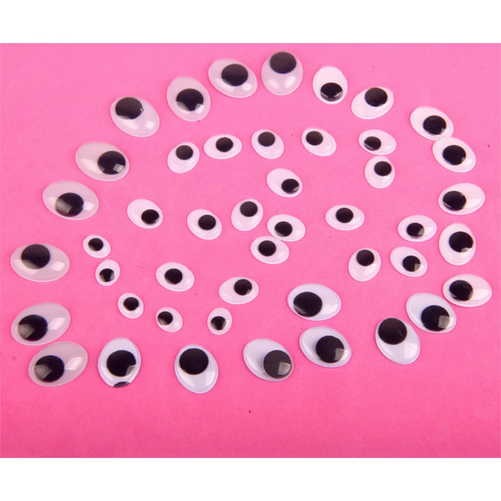 100pcs/lot Not Self-adhesive Dolls Eye For Toys Dolls Googly Black Eyes Used For Doll Accessories 5mm/7mm/8mm/10mm