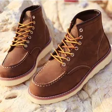 Новые тяжелые рыцарские мужские мотоциклетные ботинки кожаные ботинки Beckham в стиле ретро