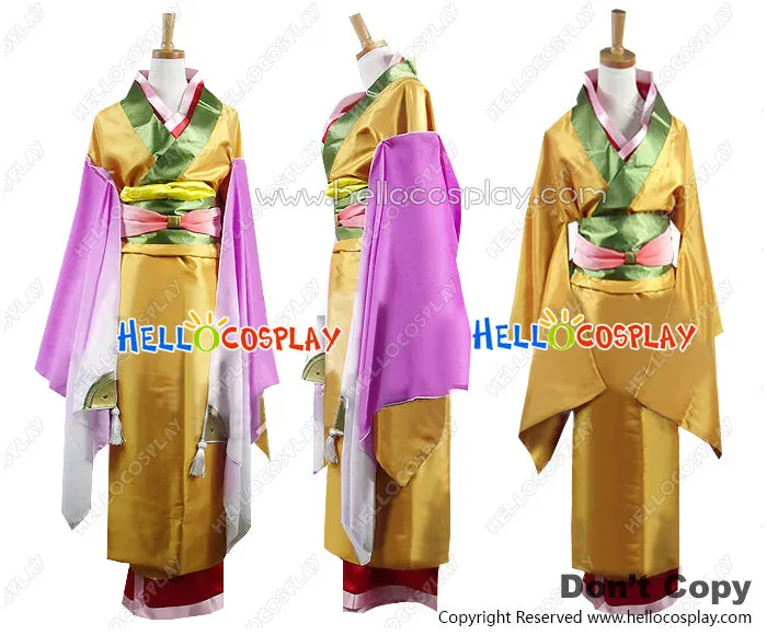 

Hakuouki Cosplay Senhime Costume Kimono H008
