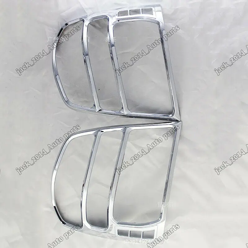 ABS Chrome Rear Light Tail Lamp Cover Trim 2pcs For 2001 2002 2003 2004 2005 2006 2007 Toyota Highlander