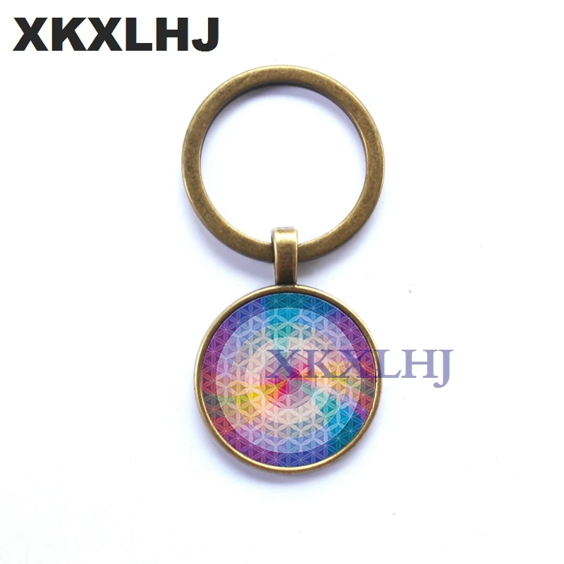 Брелок XKXLHJ выпуклый стеклянный аксессуар для ключей подвеска дзен с