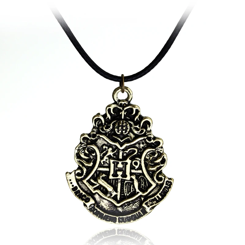 Murah Kalung Slythrin Gryffindor Ravenclaw Gryffindor Badge Sekolah Harry P Liontin Kalung Fashion Perhiasan Hadiah