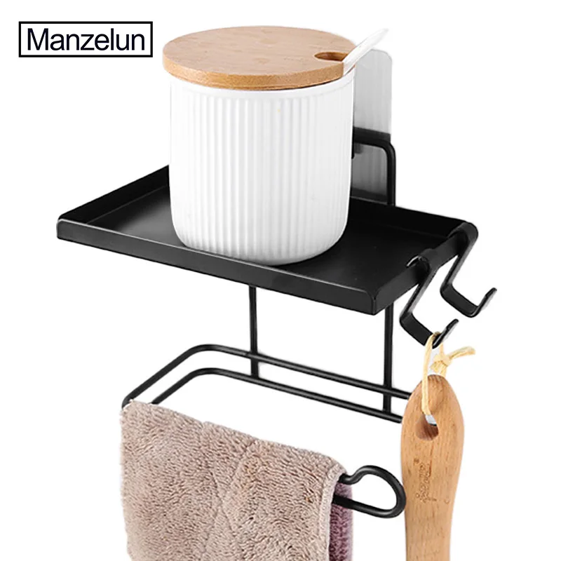 Manzelun 2 Layers Paper Holder Kitchen Storage Organizer (12)
