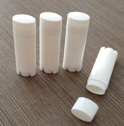 Lot of 20pcs white Oval Lip Balm Tube 4.5g 0.15oz Deodorant Container Lotion Bar Twist Empty