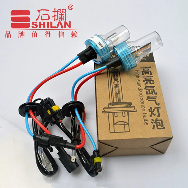 

2PCS HID Xenon bulb 35W H1,H3,H7,H11,HB3,HB4,H4 Bi-Xenon fast Start anti-UV super brightest car headlight 3000K 4300K 6000K