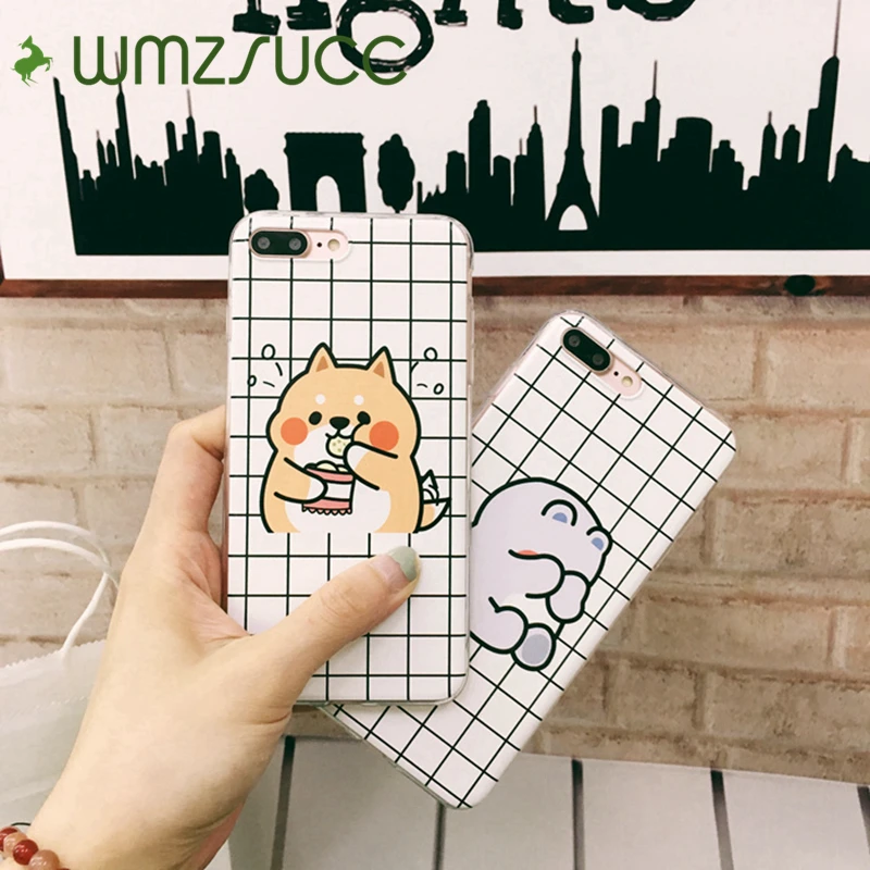 WMZSUCC Kawaii милые японские Шиба ину Собака Мягкий силиконовый чехол для телефона