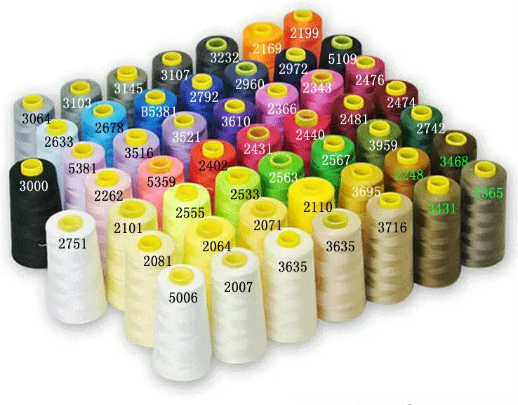 pick colors 40S/2 sewing Thread Home 402 polyester sewing machine cone