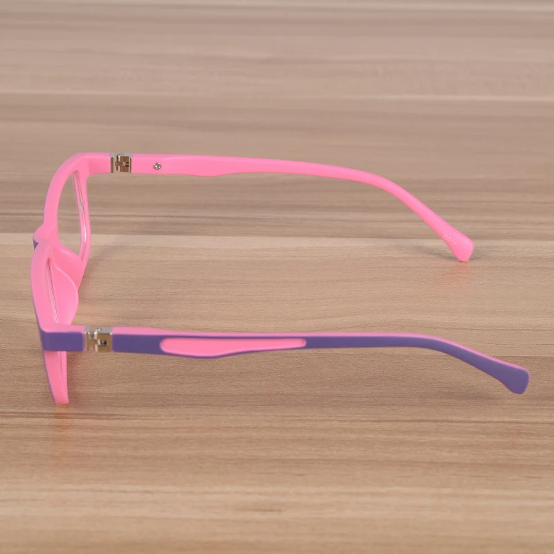 Детские очки детские мягкие TR90 прозрачная рамка для очков оптический рецепт оправы для глаз для мальчиков и девочек розовые очки в стиле пэчворк
