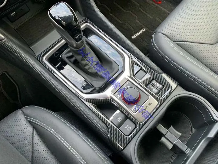Для Subaru Forester SK декоративные аксессуары из углеродного волокна стильная панель переключения передач Крышка центральной консоли отделка