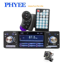 4 “Auto Radio Autoradio 1 Din Bluetooth Autoradio MP5 Video Player MP3 USB TF Aux Telecomandi ISO In -dash Unità di Testa PHYEE VX-5128BT