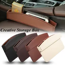 PU Leather Car Seat Crevice Gap Storage font b Box b font Pocket Organizer Phone Holder