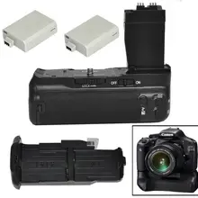 JINTU Vertical Battery shutter Grip holder + 2pcs LP-E8 Kit for Canon EOS 550D 600D 650D Rebel T2i T3i T4i DSLR Camera as BG-E8