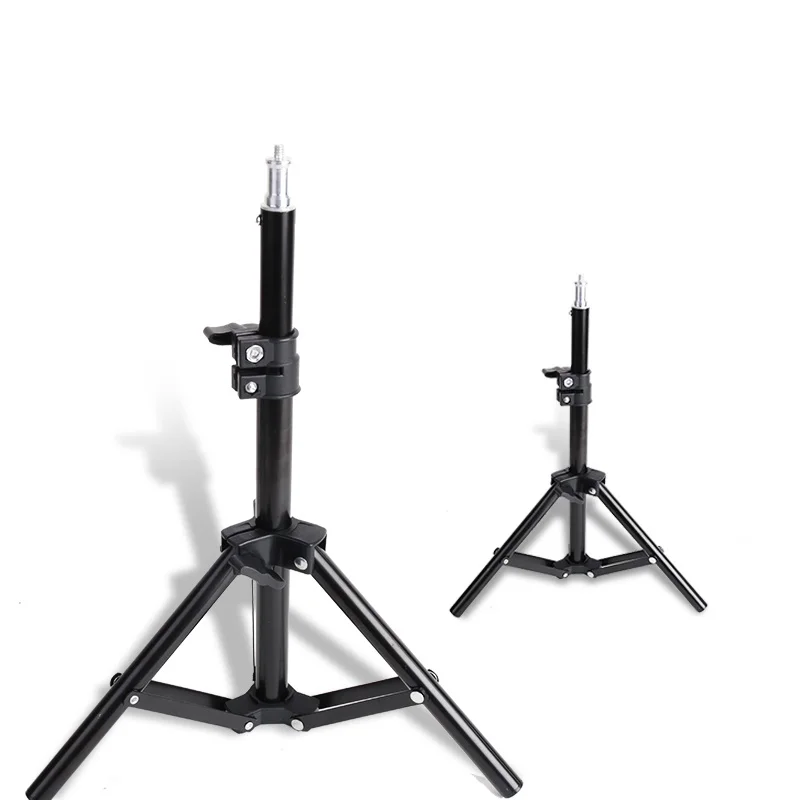  1.6M Adjustable Tripod Stand With 1/4 Screw Head for ring fill Light Photography Reflector Studio S