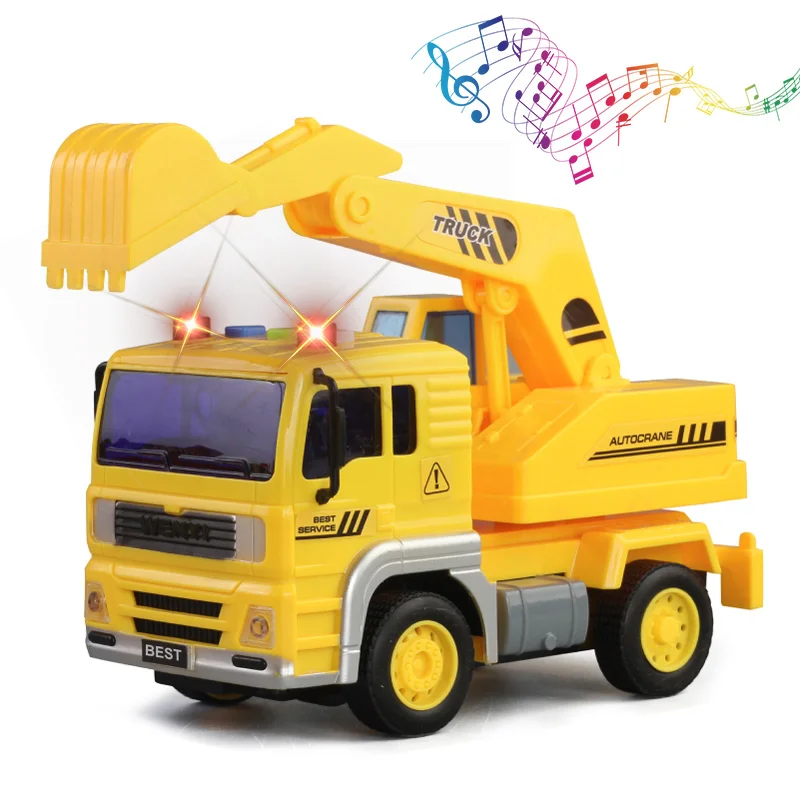 

1:20 City Truck Series Car Model Kids Toy Fire Truck Wrecket Truck Cleaning Maintenance Pull Back Truck light sound toys