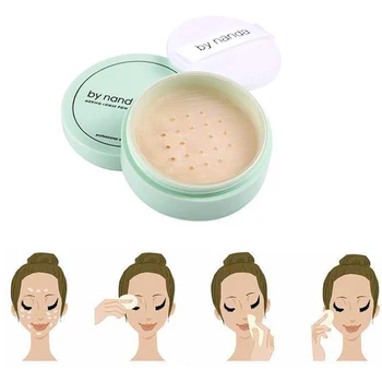 

NEW Translucent Pressed Loose Powder with Puff Smooth Face Makeup Foundation Waterproof Skin Finish