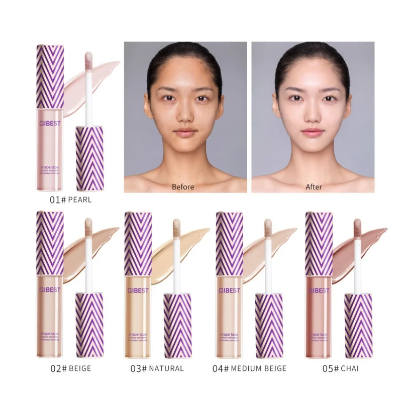 

Qibest 5 Colors Full Cover Face Liquid Concealer Makeup Long-lasting Dark Eye Circle Hide Foundation Make Up Cosmetics Recommend