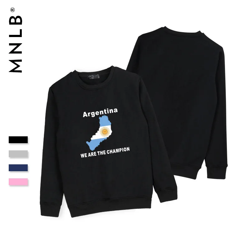 QJM Argentina толстовки с капюшоном для мужчин поп удобные Crewneck мужские свитшоты