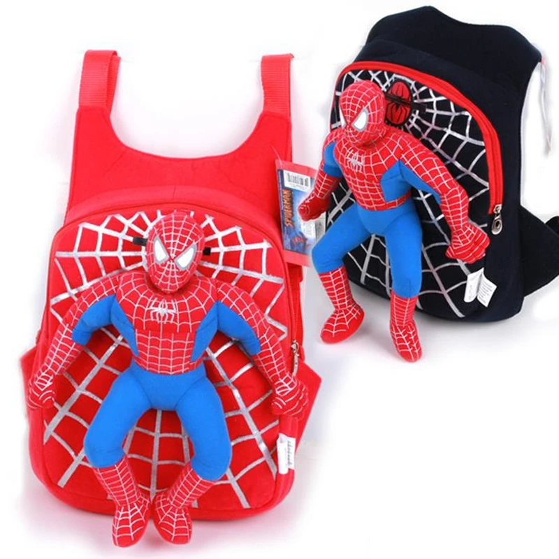 

Spiderman kids bag Children SchoolBag Cartoon Plush Backpacks Toddler Kindergarten Baby Backpack School Bags for girls mochila
