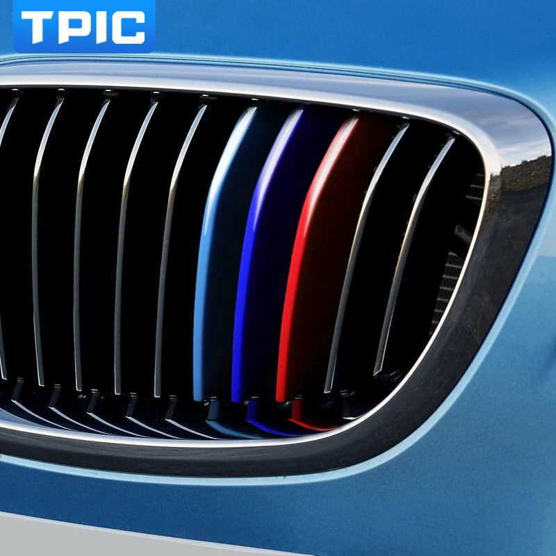 TPIC 3D Автомобильные Передние решетки отделка спортивные полосы чехол для BMW F20 F21 E87