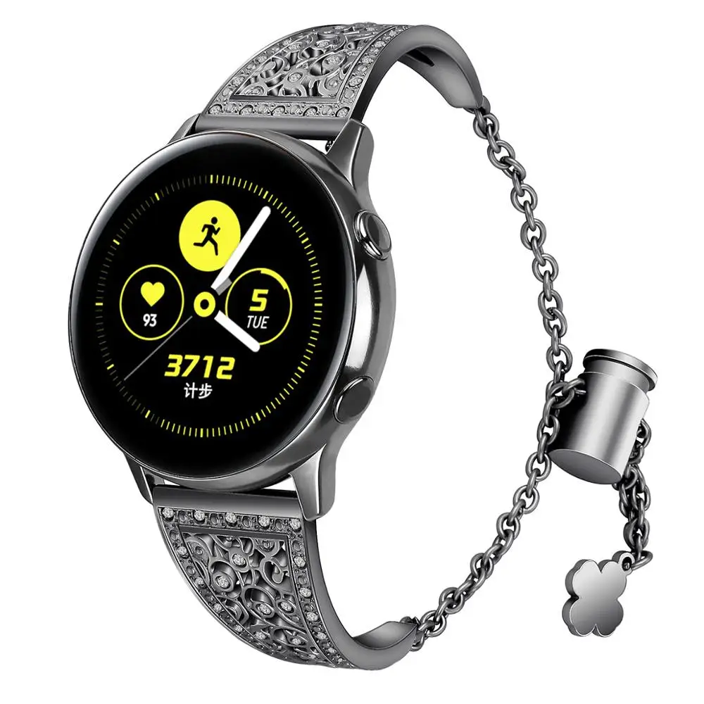 Ремешок из нержавеющей стали для Samsung Galaxy Watch Active 2 роскошный браслет 42