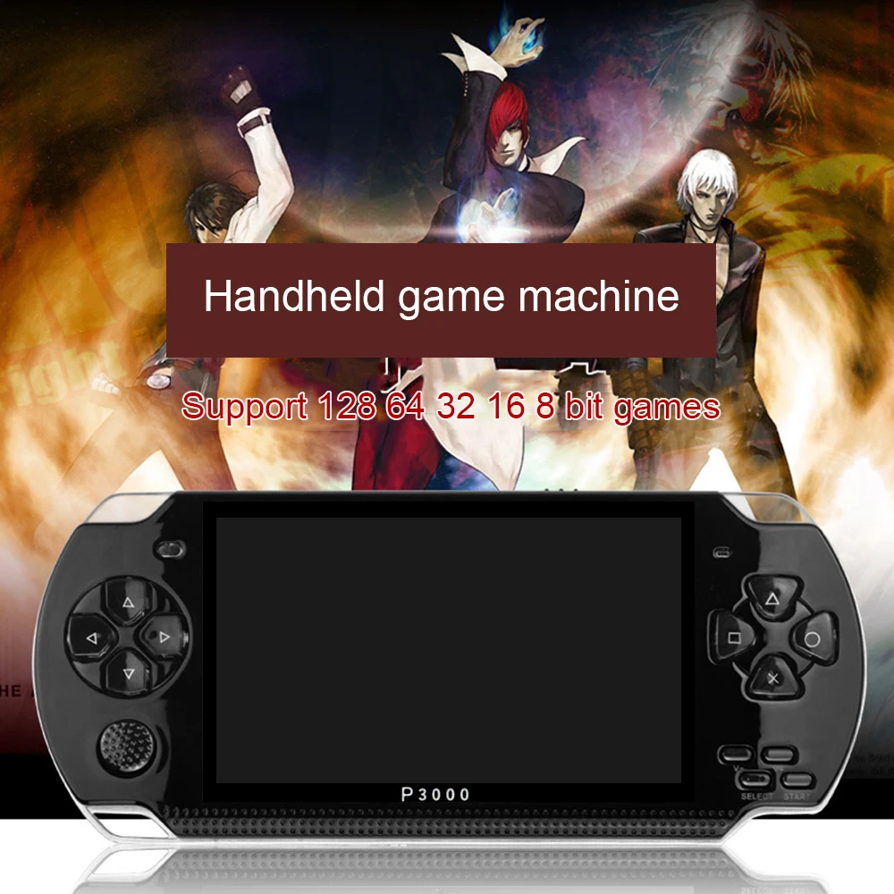

4.3 "portable handheld game console HD screen MP5 player supports 128Bit game 8GB memory