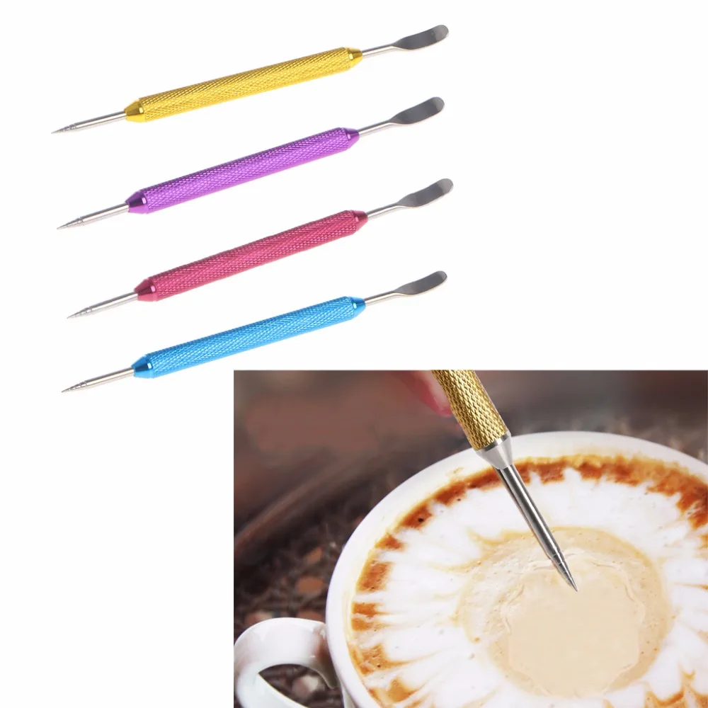 

Stainless Steel Coffee Art Pen Barista Cappuccino Latte Espresso Decorating Tool