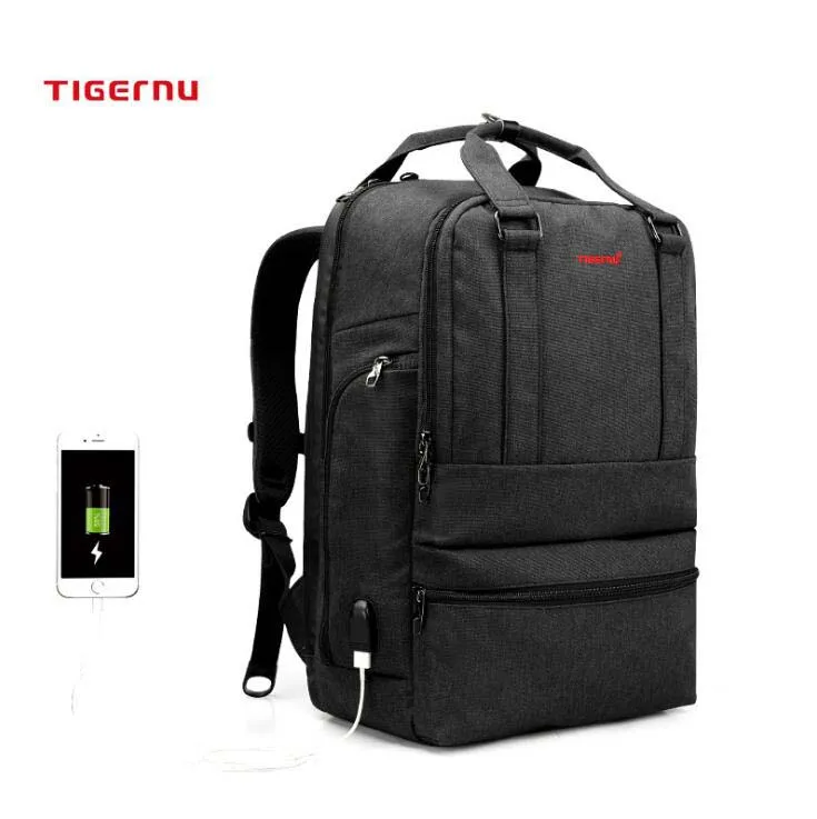 

Tigernu 15.6inch Anti-theft External USB charge Laptop Backpack School backpack Travel Mochila