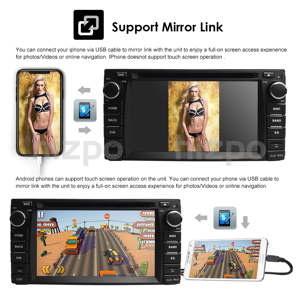 Flash Deal 2Din Car Stereo DVD Player For Toyota Series RAV4 Prado Corolla GPS Navigation 1024*600 Radio Bluetooth Mirror Link Touch+Camera 4