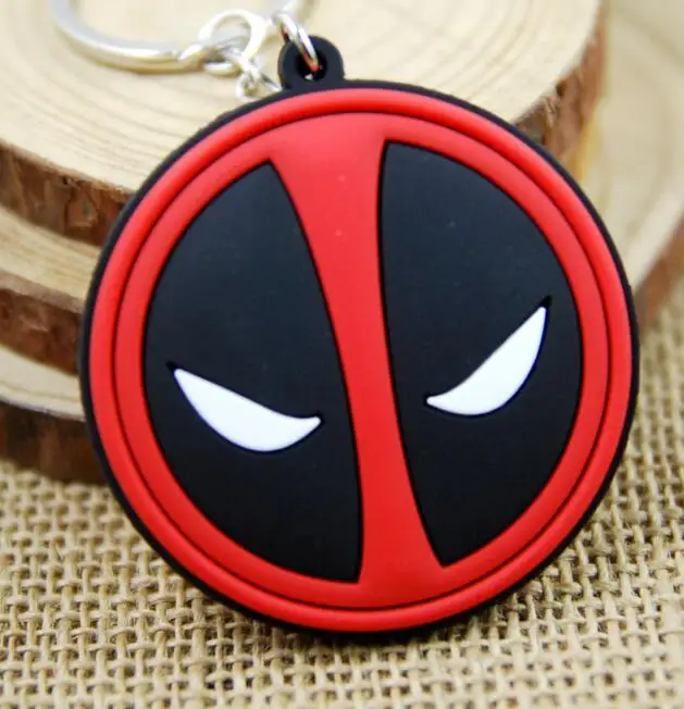 Hero Figure Deadpool 2 Action Figure Keychain Woman Deadpool Double Size Key Holder Keyring Toy Cartoon Chaveiro Car Bag Key Toy - Цвет: 1