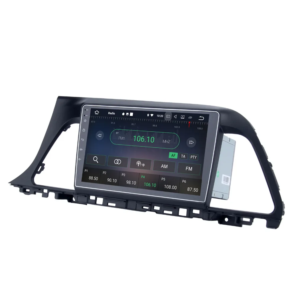 Cheap COIKA 9" IPS Screen Android 9.0 System Car Head Unit Radio For Hyundai Sonata 2015 GPS Navi SWC 4G BT WIFI 4+64G RAM Octa Core 5