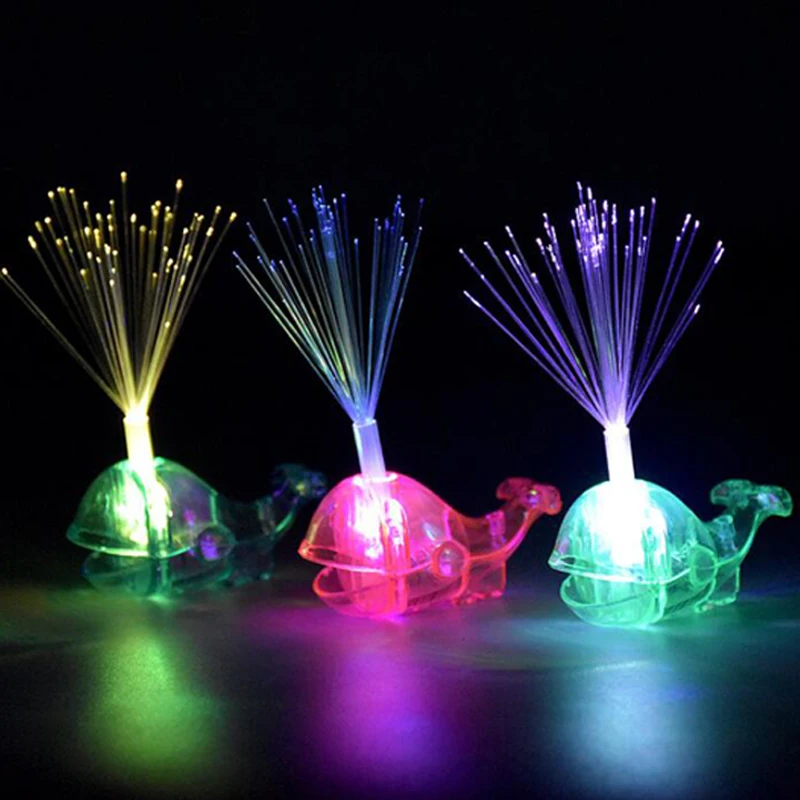 Glow Ring LED Finger Lights Glowing Whale Fiber Lamps Christmas Wedding Celebration Festival Party Decor Gifts For The New Year (10)