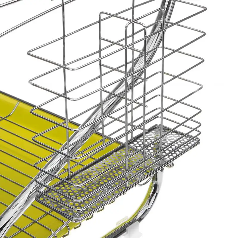 Металлическая сушилка для посуды из нержавеющей стали, сушилка для раковины, тарелка для сушки столовых приборов, сушилка, лоток, стеллаж, кухонный Органайзер хранилище, держатель, комплект