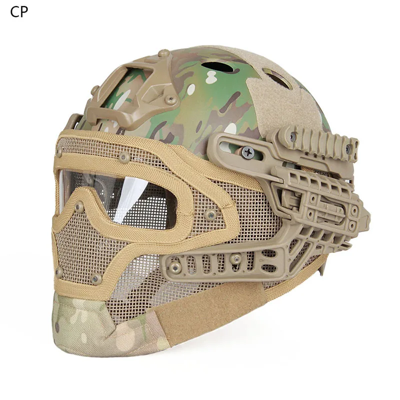 

Tactical Military Helmet Green CP Tan Color Helmet For Outdoor Hunting Sports gs9-0077