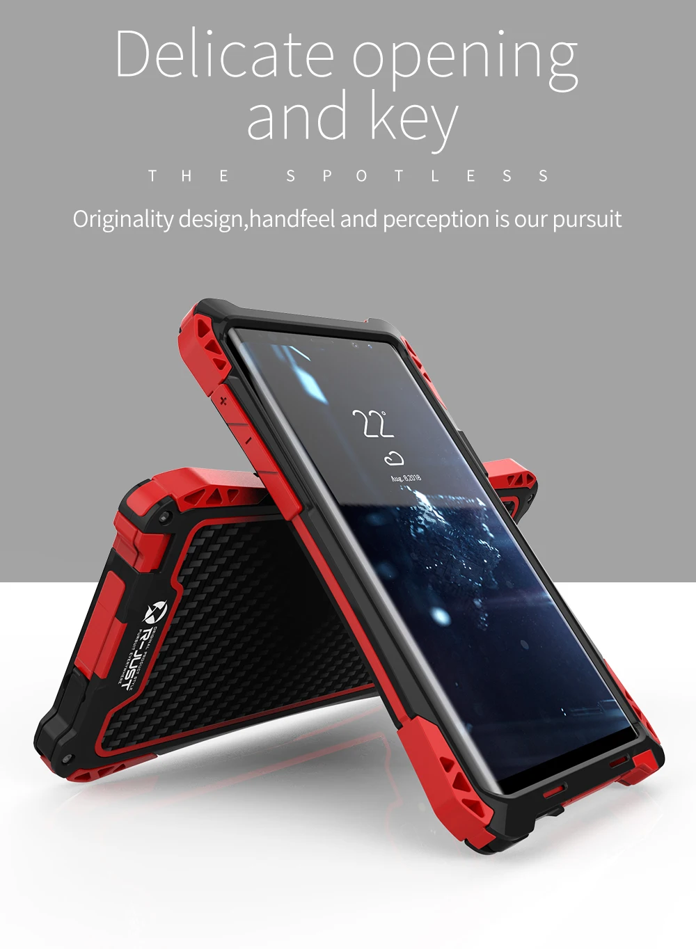 Мощную броню противоударный призма чехол для samsung Galaxy Note 9 Note9 чехол телефона случаях охватывает защитную оболочку кожи сумка