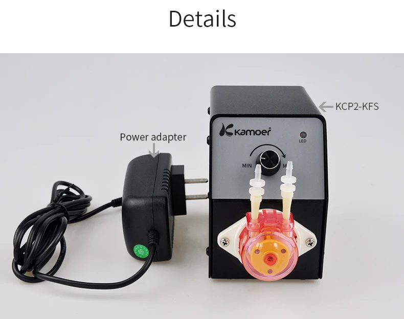 Kamoer KCP2-KFS 24V Перистальтический дозирующий насос для лаборатории и капельного полива и орошения