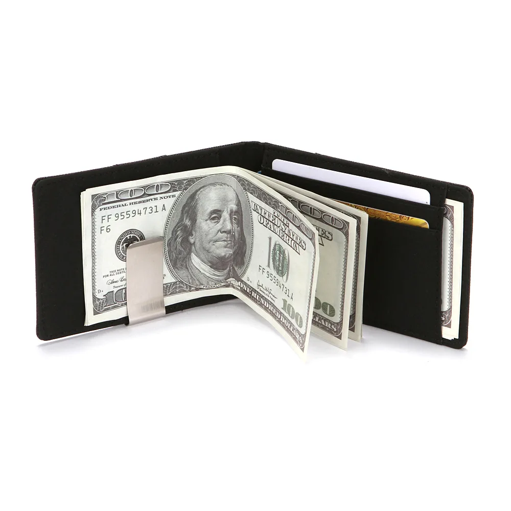 

CUIKCA PU leather New style Men Wallet Short Purses Money Clips Solid simple Thinner Wallet XF364