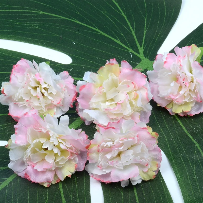 Carnation Silk Flower Heads For Wedding Home Party Decoration