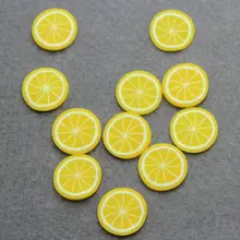 300 шт Упаковка большая Полимерная глина лимонные фруктовые ломтики-Нейл-арт