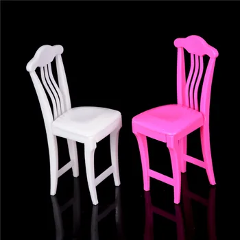 

4PCS/Set Dollhouse Chair Toy Set Pink Nursery Baby High Chair Table Chair For Doll's House Furniture Play House Toys