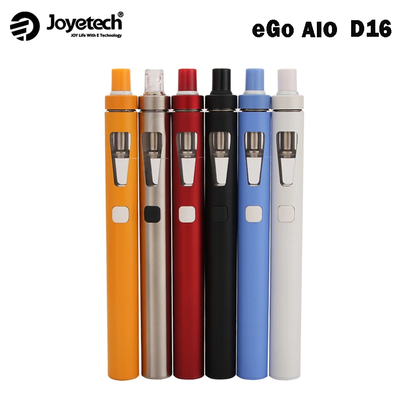 

Joyetech eGo AIO D16 All-In-One Starter Kit 1500mah Battery 2ml Atomizer with BFSS316-0.6ohm evaporator vs eGo AIO D22 kit