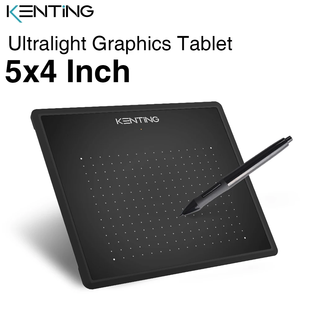 Najtaniej 5 Cal cyfrowy tablet graficzny do rysowania Kenting K5540 4096 poziomów Micro usb pen tablety OSU podpis Pad dla Windows macOS