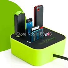 Zimoon Store 3 порта usb-хаб 2,0 концентратор с микро мульти-кардридером для SD/MMC/M2/MS/MP компьютерные аксессуары