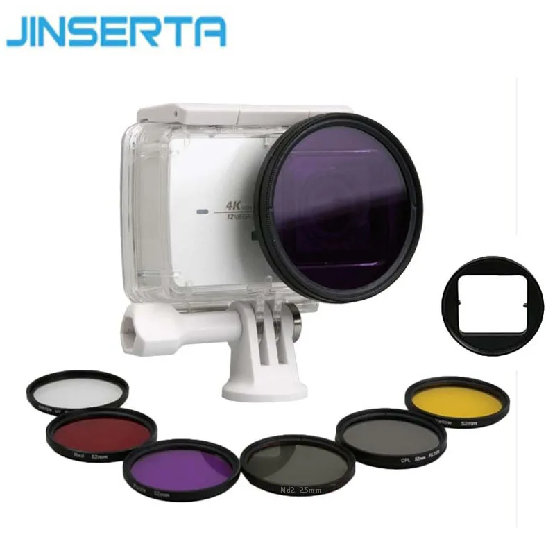 Профессиональный уф фильтр JINSERTA 7 в 1 CPL 52 мм защита объектива водонепроницаемая