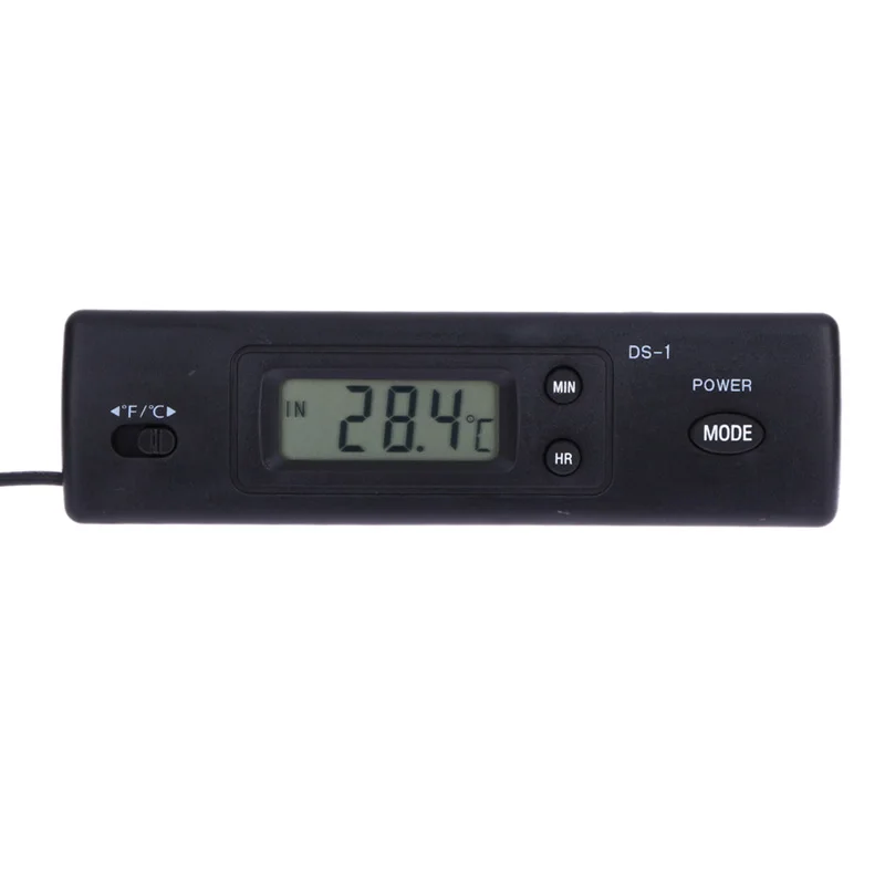 Car Portable Digital Thermometer With LCD Display In Out Clock Vehicle Household Appliances Monitor | Автомобили и мотоциклы
