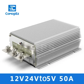

12V 24V To 5V 50ADC DC Converter Step Up Boost Regulator Voltage Transformer 8-36V Variable 5V250W Car Power Supply Transformer