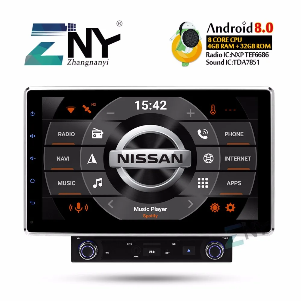 

10.1" Android 8.0 Universal Car Stereo Auto Radio In Dash 2 Din GPS Navigation 8 Core FM RDS WIFI Multimedia Audio Video Player