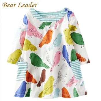 

Bear Leader Girls Dress 2020 Brand Princess Dress For Kids Full Casual Dresses Cute Pattern Girls Clothes For 2-10Years