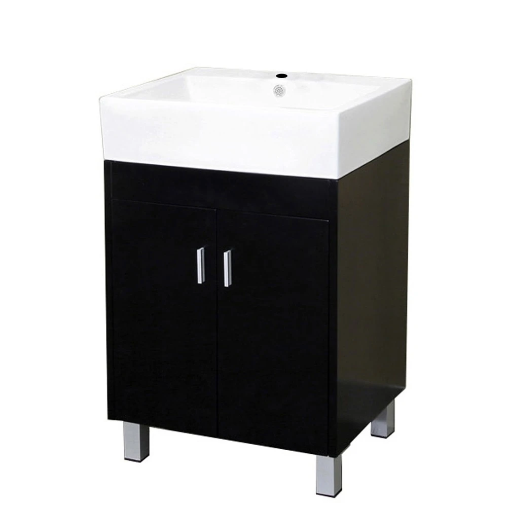 22.8 in Single sink vanity-wood-dark espresso