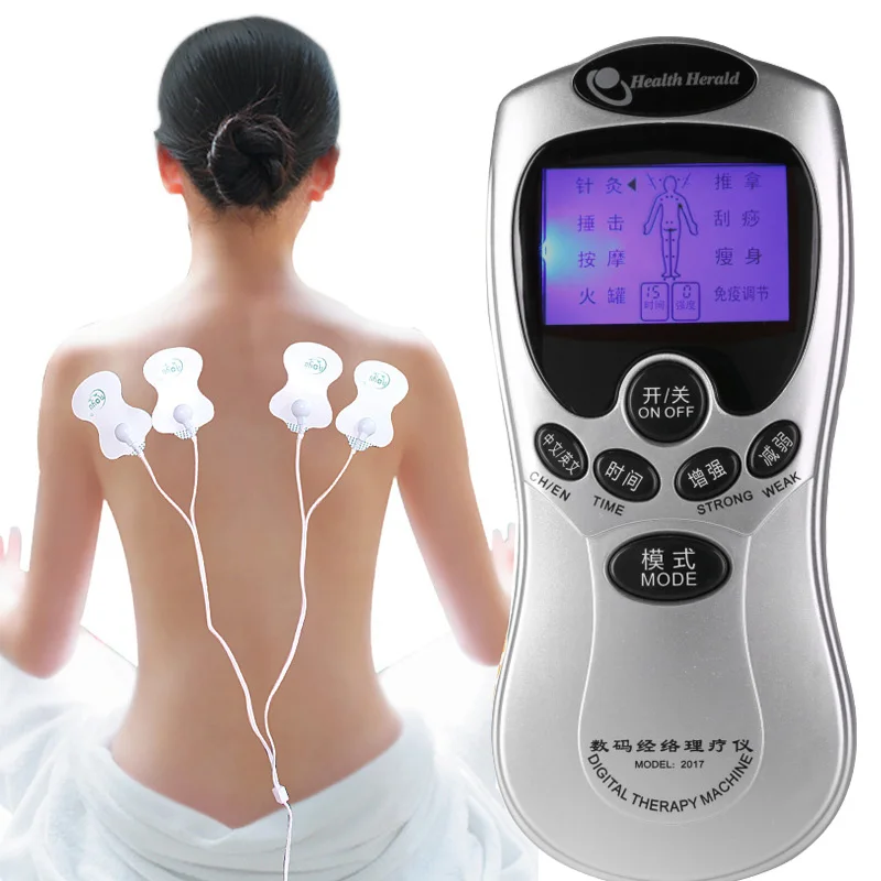 4 Electrode Electronic Pulse Muscle Tens Acupuncture Therapy Equipment