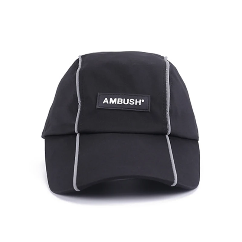 

Ambush Men women caps hip hop gorras cotton 3M Reflective Black snapback summer letter harajuku dad hats hat bone baseball cap
